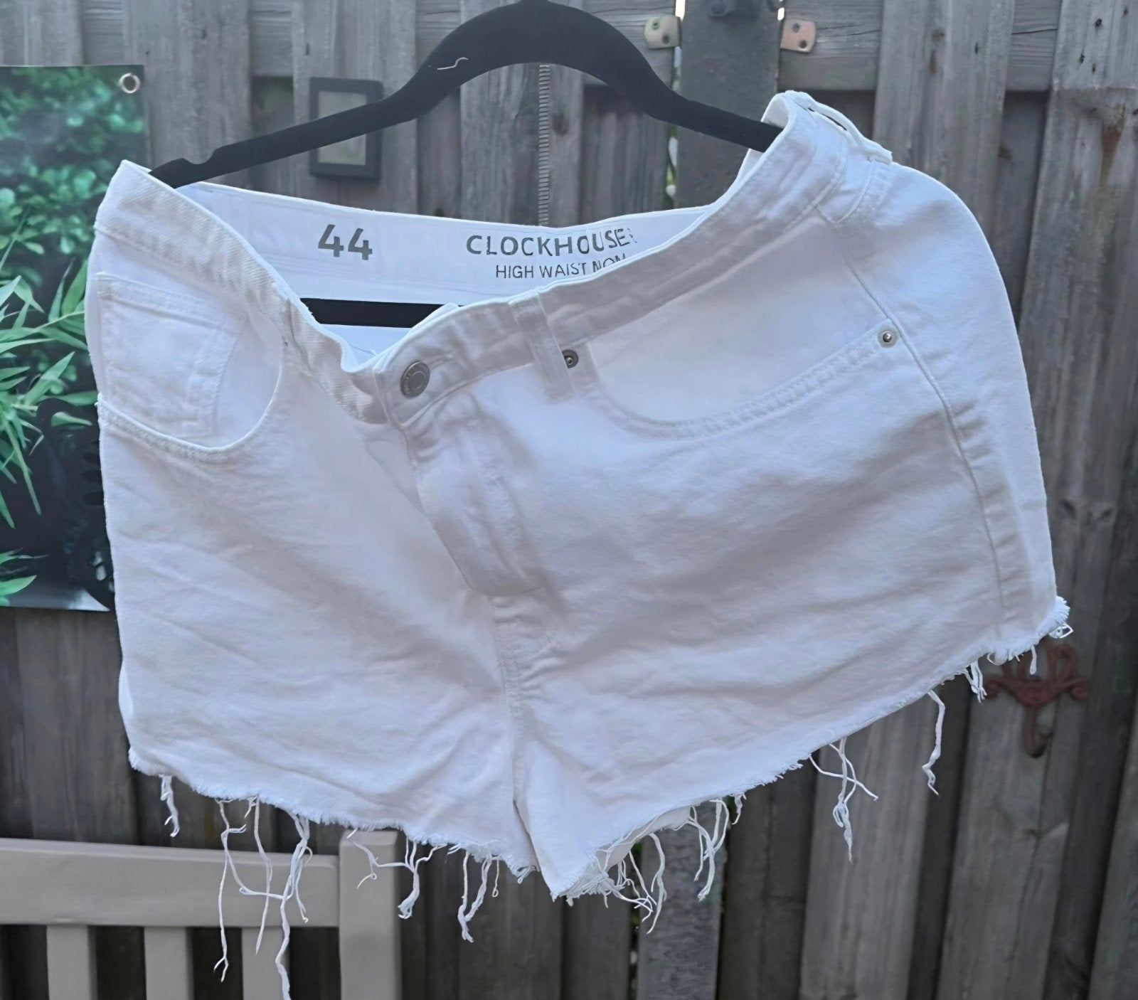Witte Clockhouse High Waist Mom Shorts Maat 44, Kort, Wit, Maat 46/48 (XL) of groter, Ophalen of Verzenden
