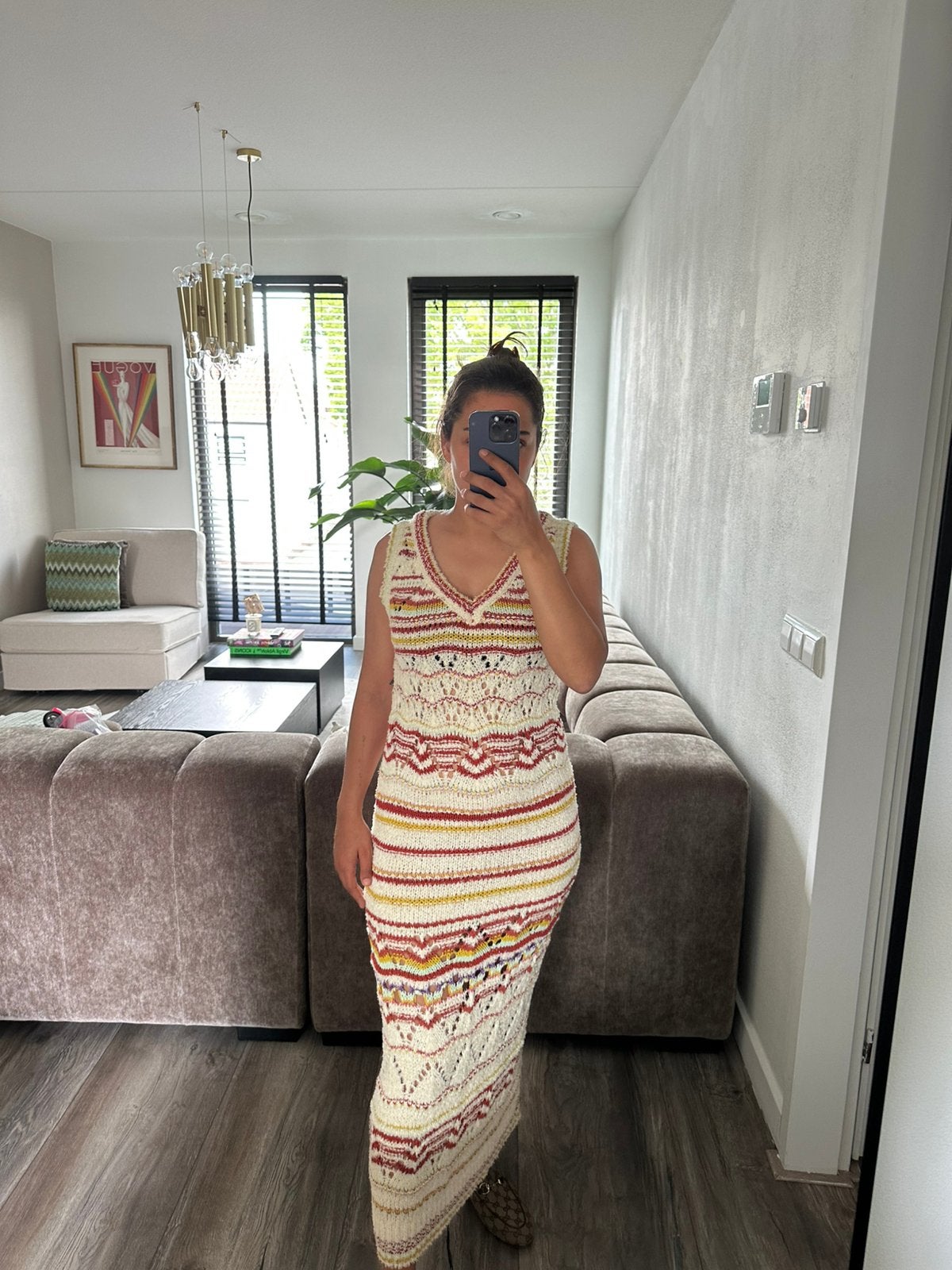 Zara jurk gebreid wol knit S M nieuw dress long lang strand, Maat 38/40 (M), Zwart, Nieuw, Ophalen of Verzenden