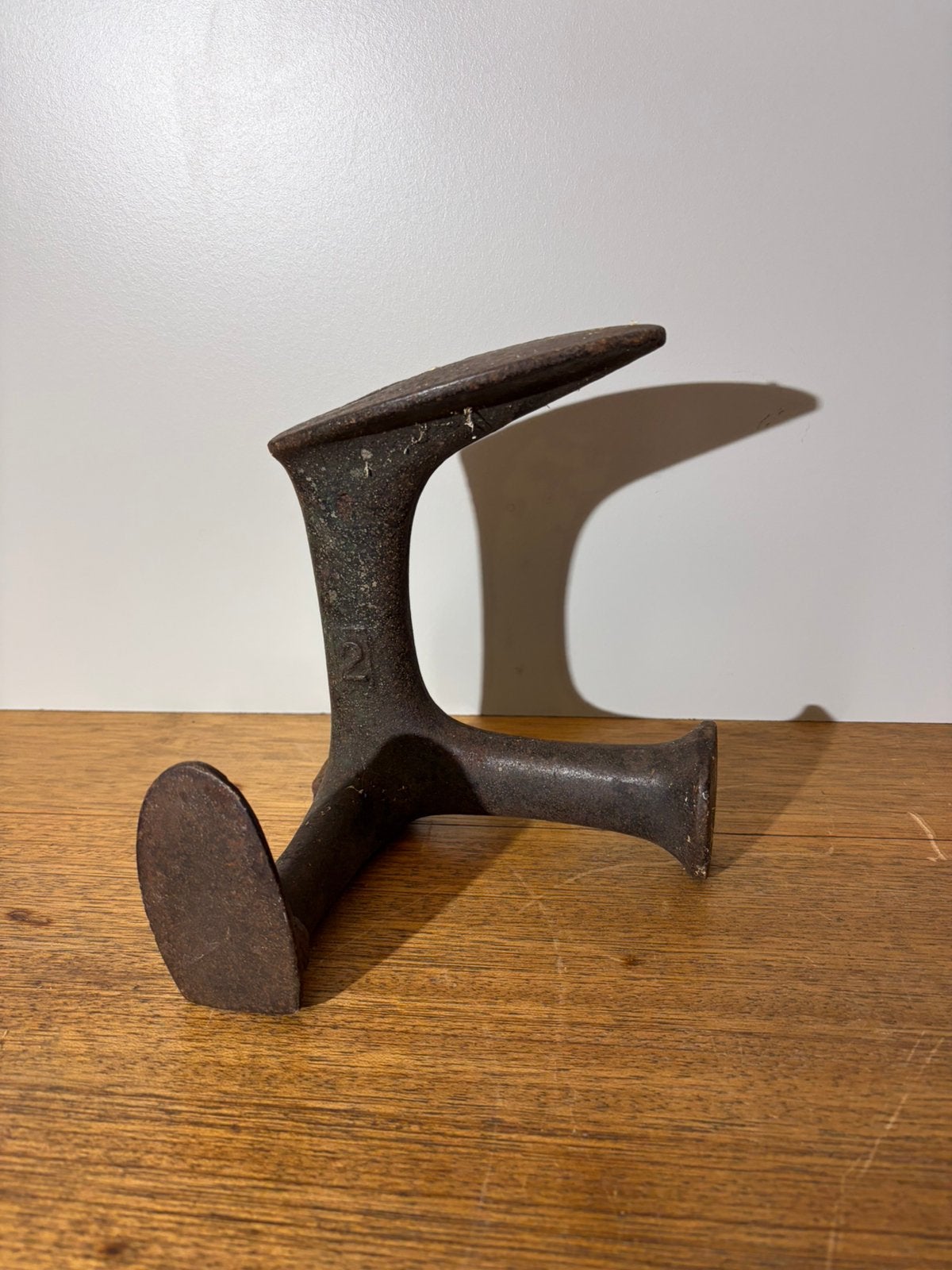 Antieke gietijzeren schoenleest '2', Antiek en Kunst, Antiek | Gereedschap en Instrumenten, Ophalen