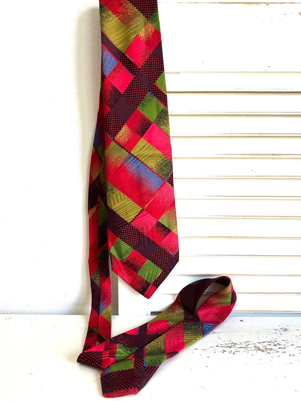 Vintage Gianni Versace zijden stropdas meerkleurig, Ophalen, Zo goed als nieuw, Meerkleurig, Versace