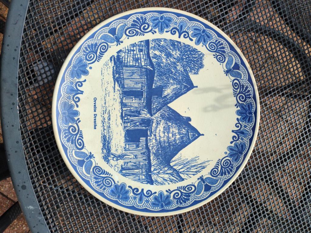 Bord Orvelte Delfts blauw, Antiek en Kunst, Antiek | Wandborden en Tegels, Ophalen