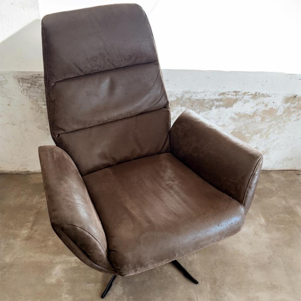 Fauteuil retro / industriële look, Huis en Inrichting, Fauteuils, Ophalen, Retro / industriële look, Zo goed als nieuw, 50 tot 75 cm