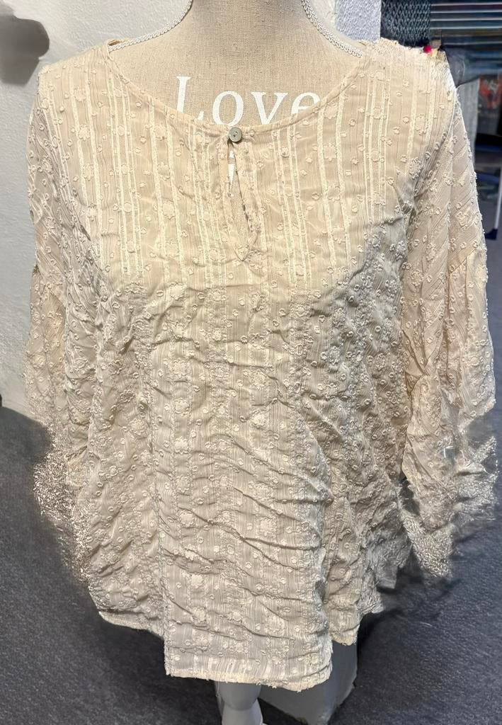 Norah blouse, Ophalen of Verzenden, Zo goed als nieuw, Maat 38/40 (M), Beige