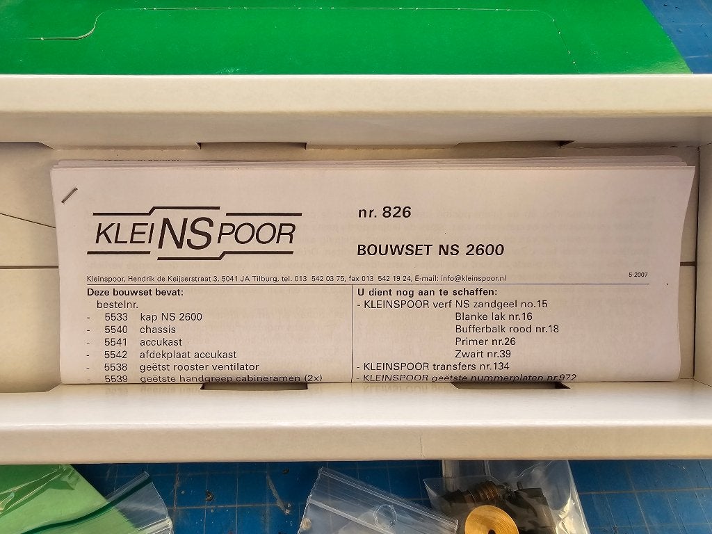 Kleinspoor nr.826 bouwset NS 2600 "Beel"., Overige merken, Verzenden, Analoog, Nieuw