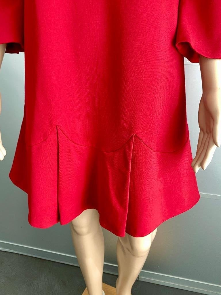 H633 Twinset: maat 36=S jurk jurkje rood, Twinset, Ophalen of Verzenden, Zo goed als nieuw, Maat 36 (S)