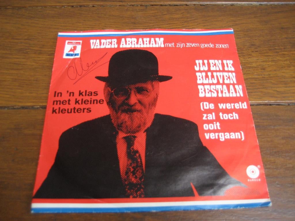 vader abraham jij en ik blijven bestaan, Gebruikt, 7 inch, Single, Ophalen of Verzenden