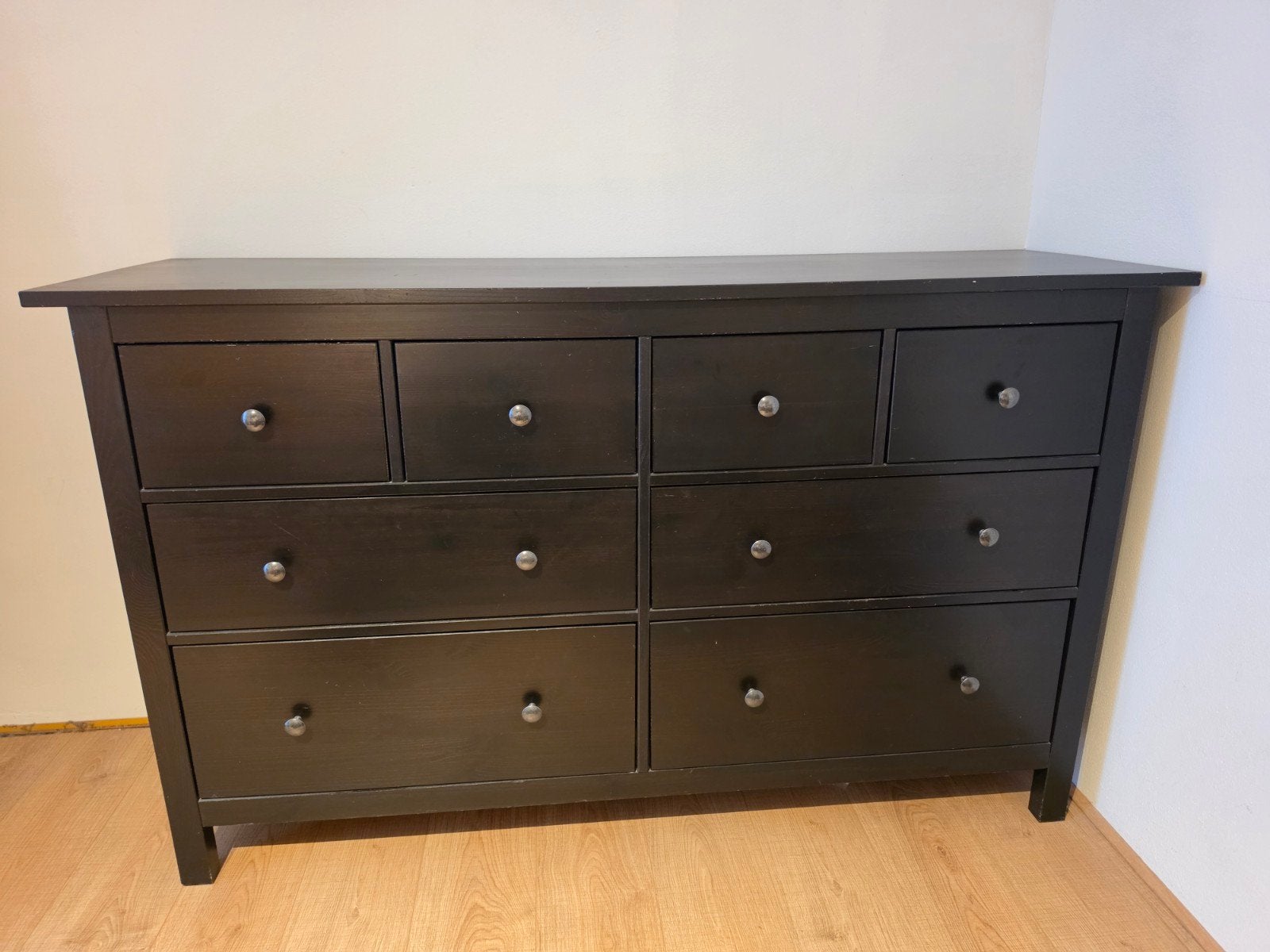 IKEA Hemnes ladekast zwart, Huis en Inrichting, Kasten | Ladekasten, Ophalen, Gebruikt, 5 laden of meer, 150 tot 200 cm