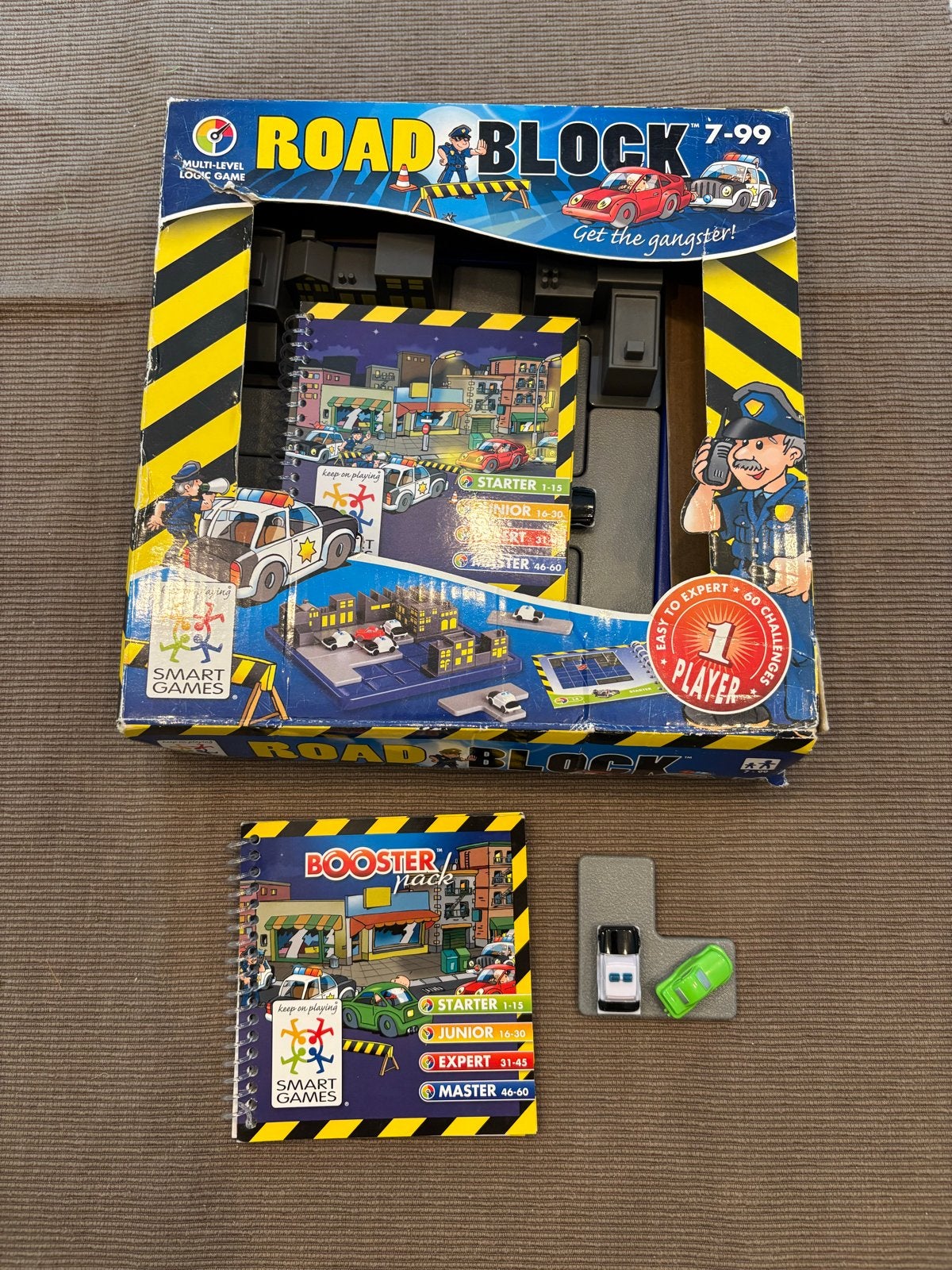 SmartGames Road Block - Logisch denkspel met booster pack!, Ophalen of Verzenden, Gebruikt