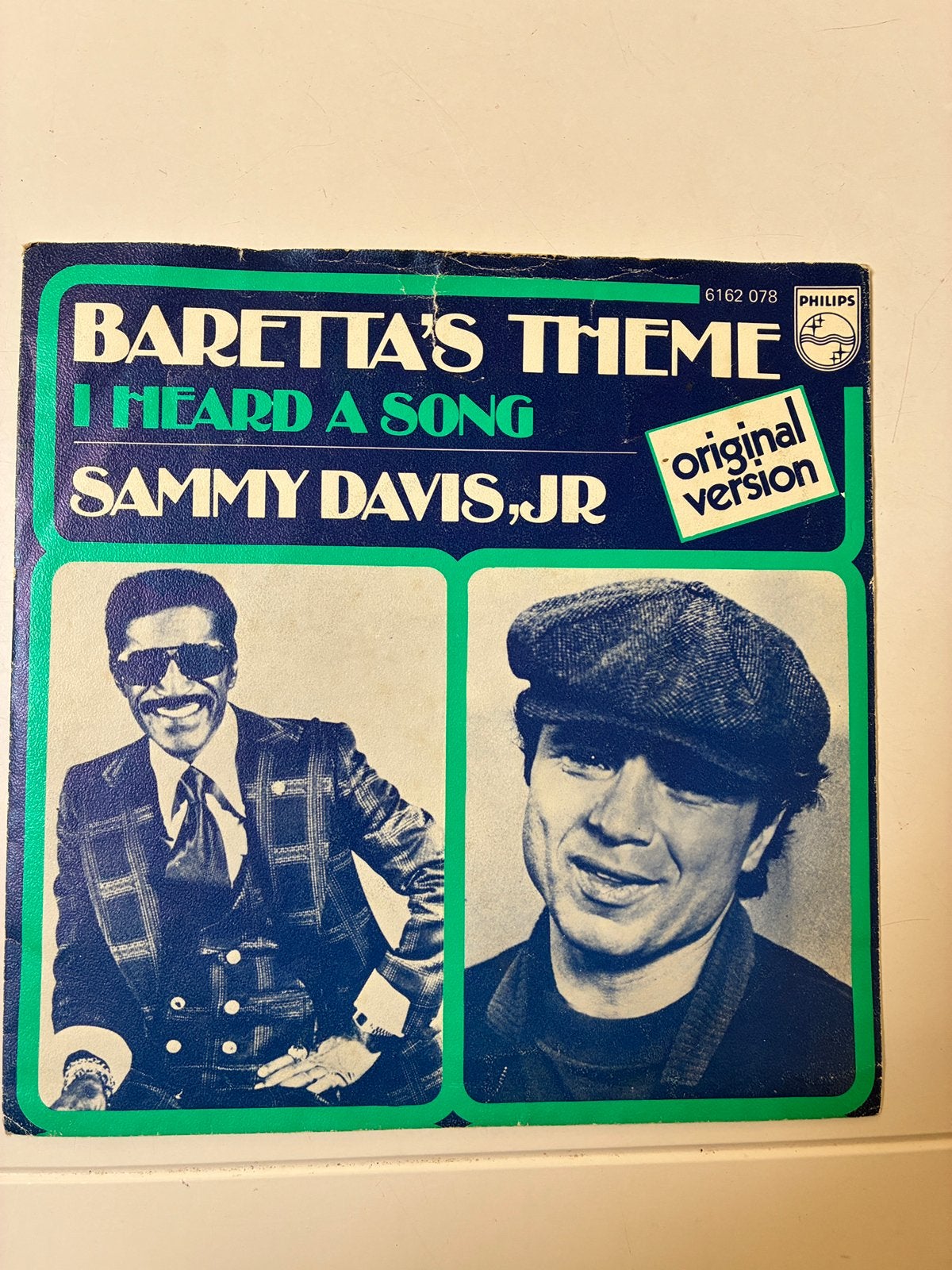 Sammy Sammy Davis junior - Baretta’s Theme 45 toeren single, Cd's en Dvd's, Ophalen of Verzenden, Zo goed als nieuw