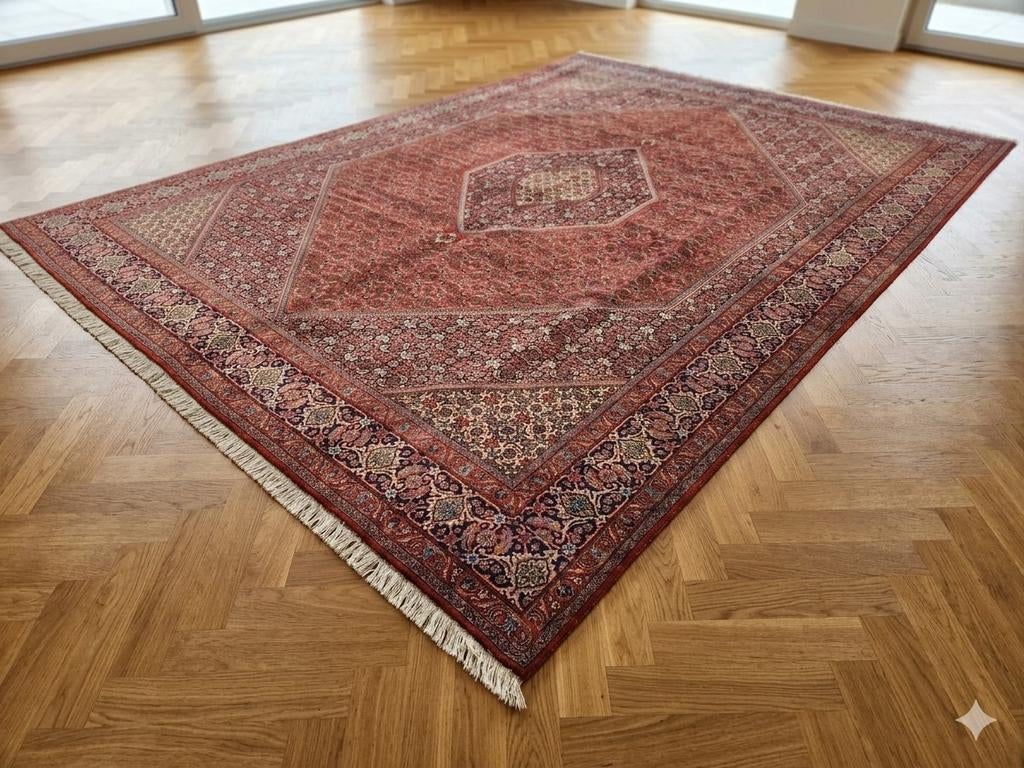 Handgeknoopt nieuw perzisch tapijt bidjar 400x300, Info@SlatsAntiek.nl, Crème, Perzisch, Vof Slats Antiek