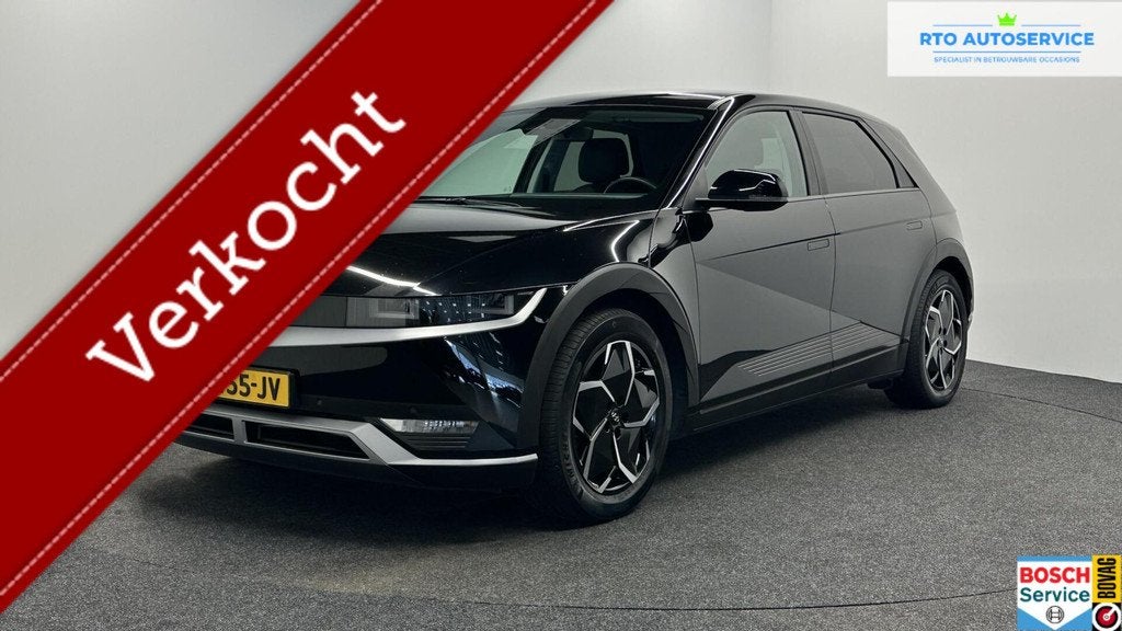 Hyundai IONIQ 5 Connect+ 73kWh LEER 100% SOH CAMERA STUUR/ST, Auto's, Hyundai, Automaat, Gebruikt, Zwart, Met garantie (alle)