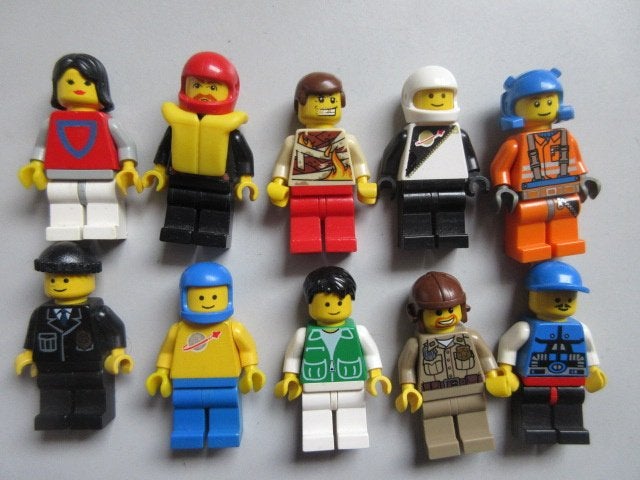 nr. 0211, 10 Lego poppetjes, Ophalen of Verzenden, Zo goed als nieuw, Complete set, Lego