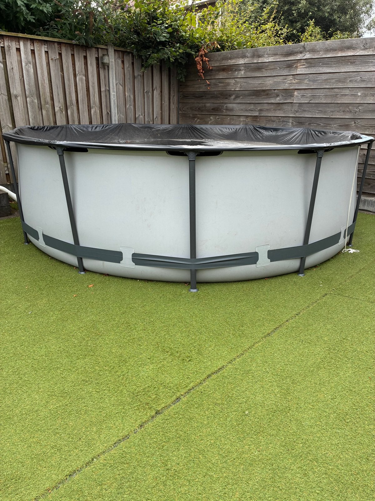 Zwembad 360 met zandfilterpomp en zoutwatersysteem, Tuin en Terras, Zwembaden, Ophalen, 80 tot 120 cm, Rond, 300 cm of meer