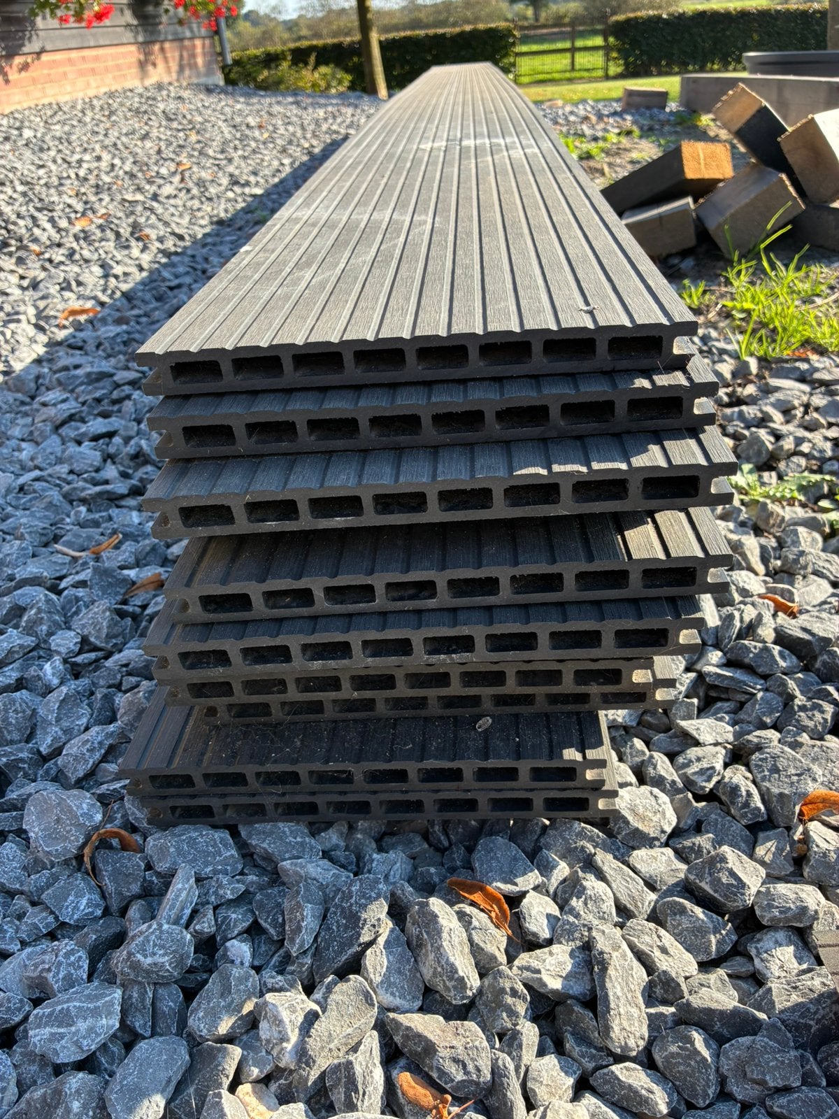 Composiet vlonderplanken 400 x 25 x 2 cm, Ophalen, Gebruikt, Composiet