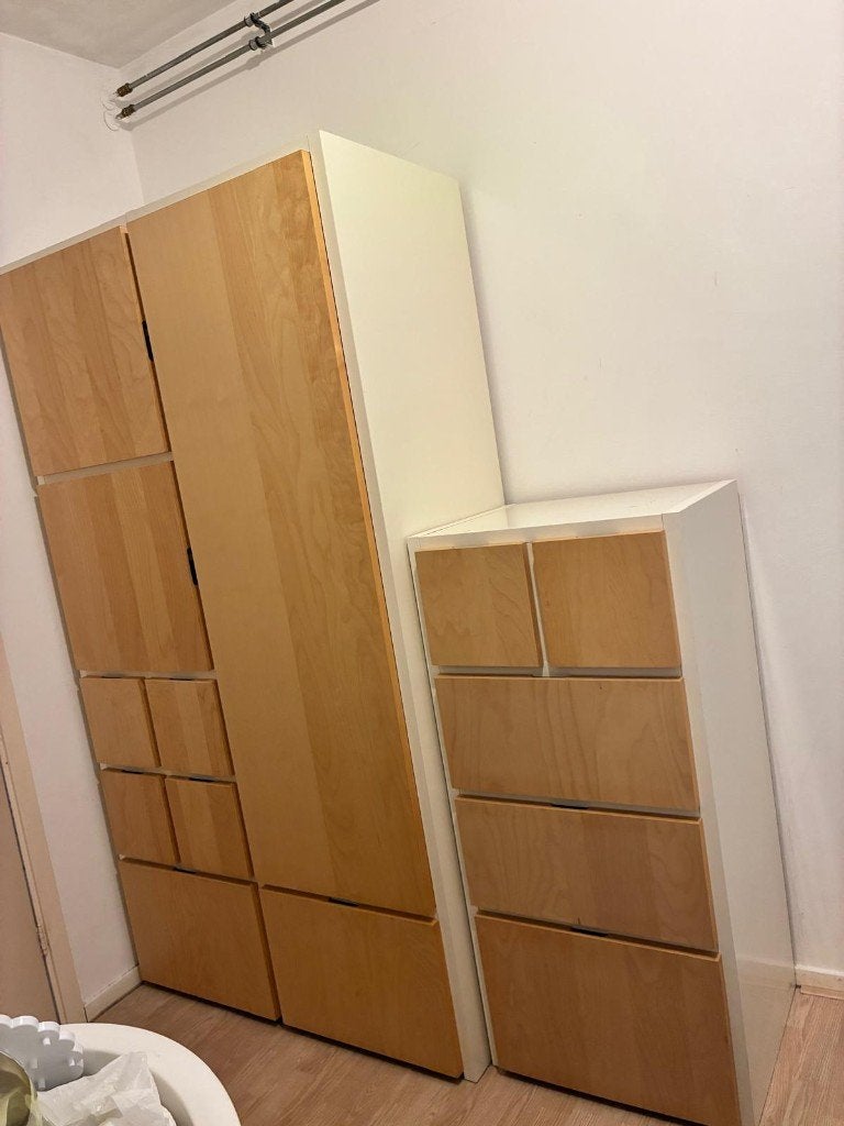 Groot - Kledingkast IKEA, Ophalen, 100 tot 150 cm, 200 cm of meer, Met klep(pen)