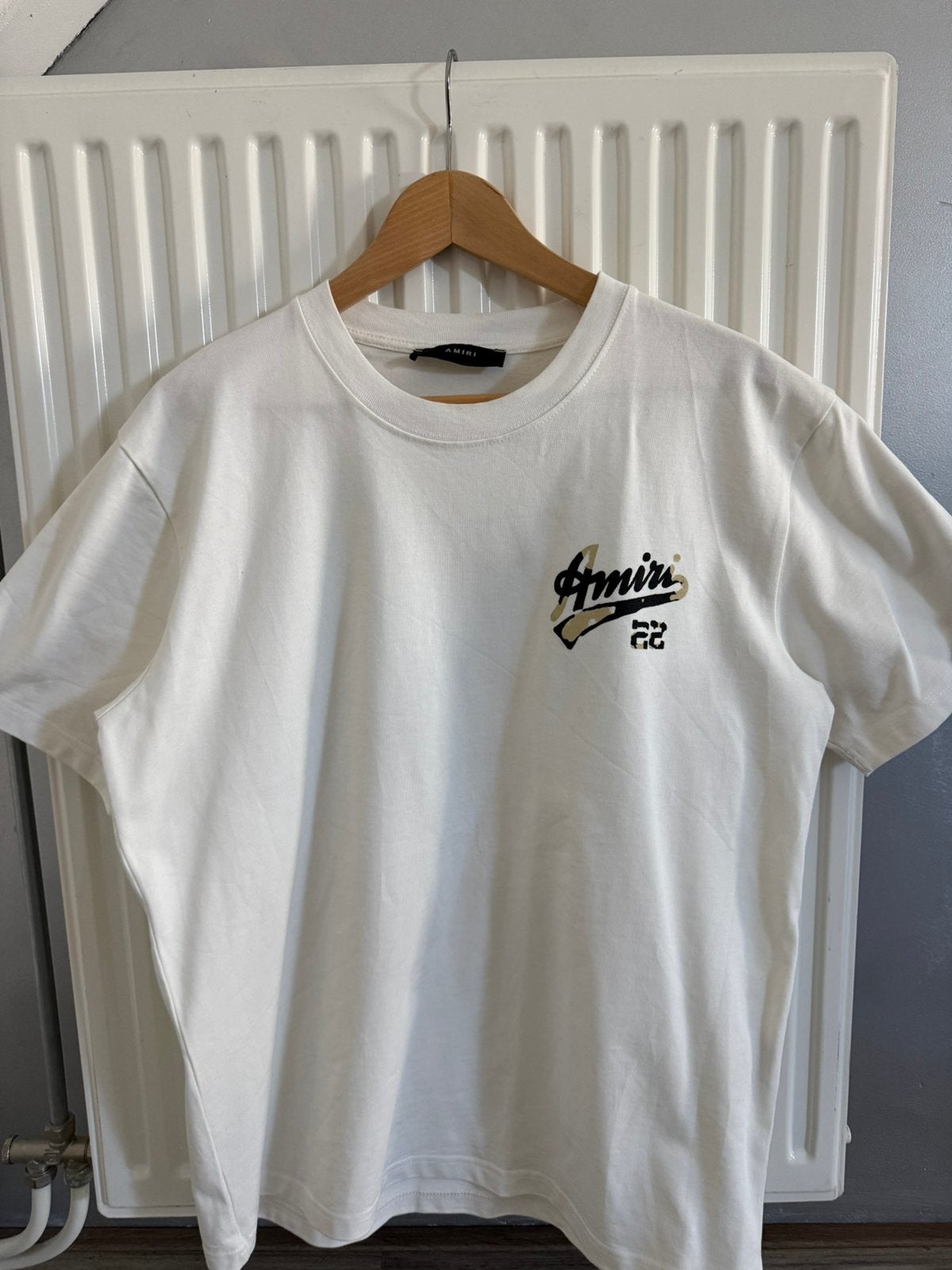Amiri t-shirt, Ophalen, Zo goed als nieuw, Maat 48/50 (M), Wit