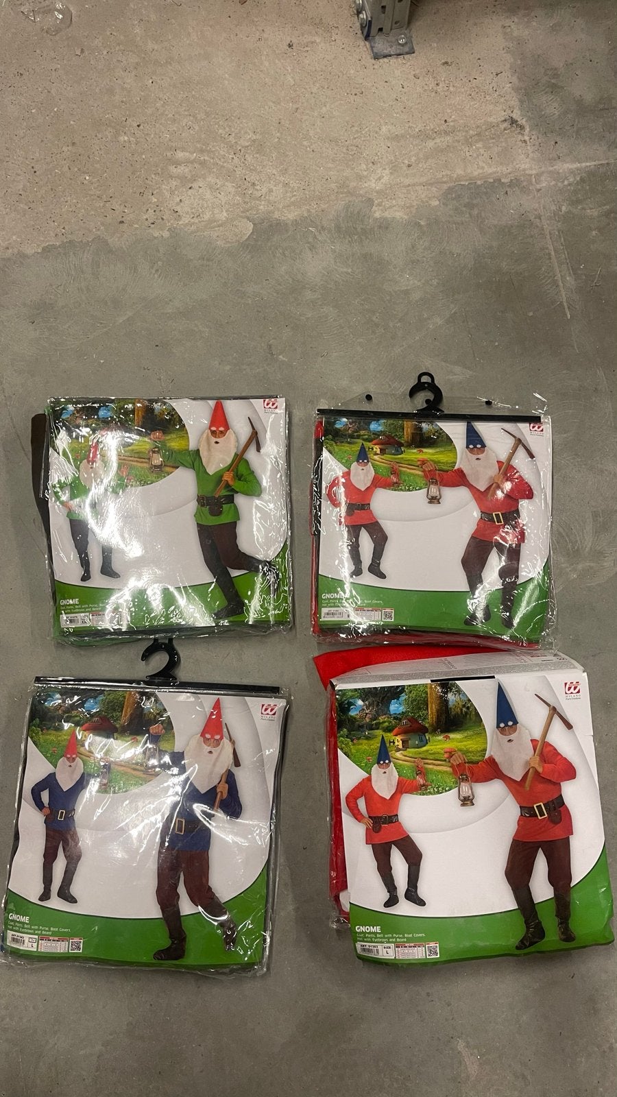 Carnavals pakken Gnome - Diverse kleuren en maten, Ophalen of Verzenden, Nieuw