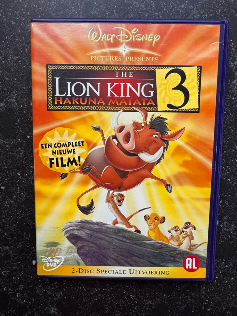 De Leeuwenkoning 3: Hakuna Matata - Dubbel DVD, Avontuur, Alle leeftijden, Ophalen of Verzenden, Zo goed als nieuw