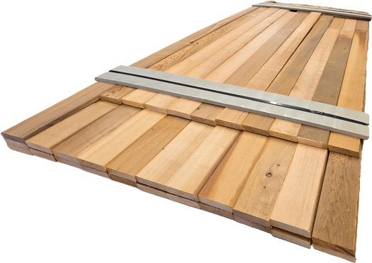 7.53 m² Red Cedar Rhombus profiel - nr: HP140, Ophalen, Planken, Nieuw, Hardhout