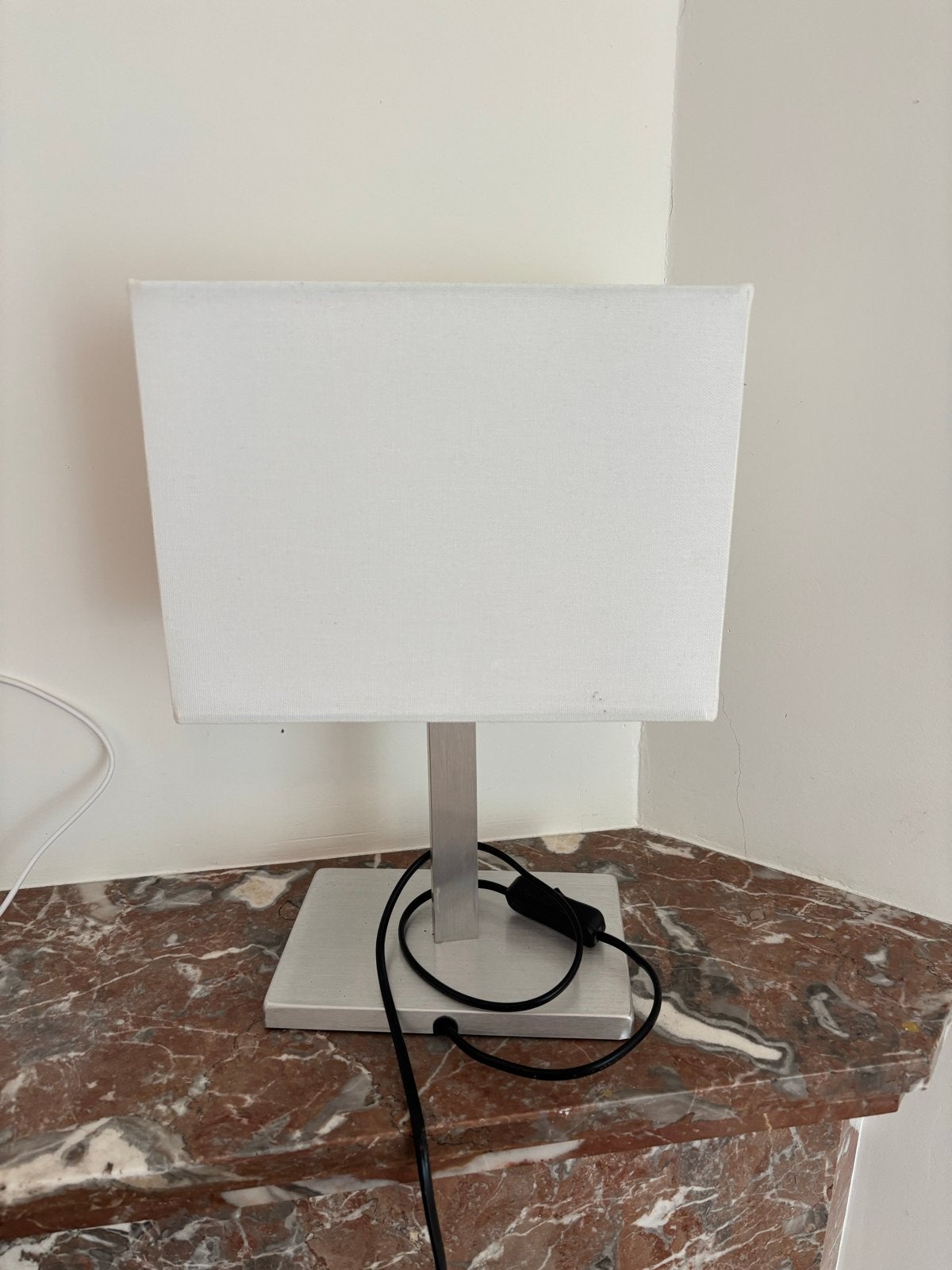 IKEA Tafellamp met Stoffen Kap - Modern Design, Ophalen, Gebruikt, Stof, Minder dan 50 cm