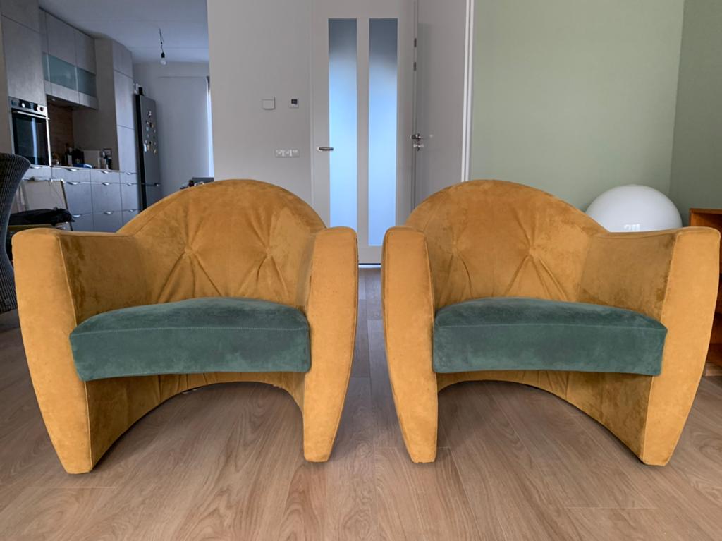 Leolux Carabas alcantara stoelen - set van 2, Ophalen