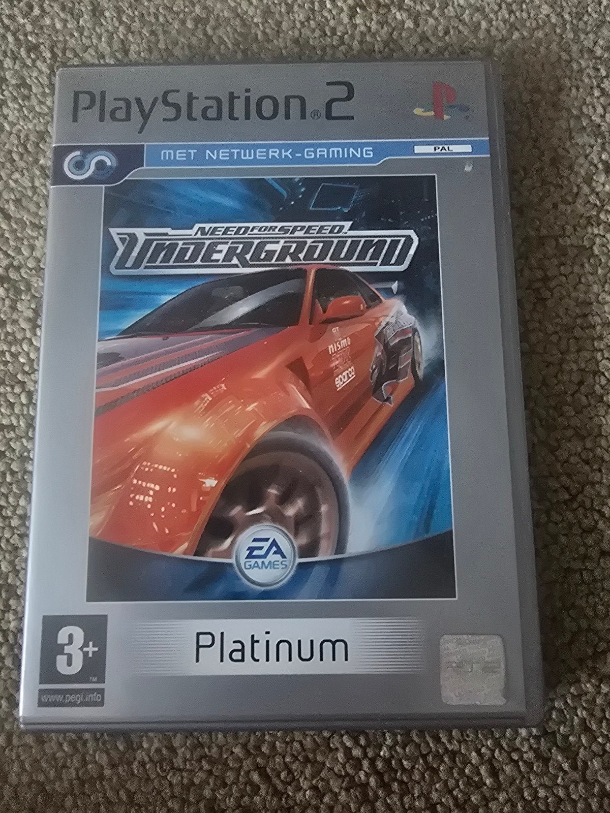 Need for Speed Underground - PlayStation 2 Platinum, Online, Gebruikt, 1 speler, Racen en Vliegen