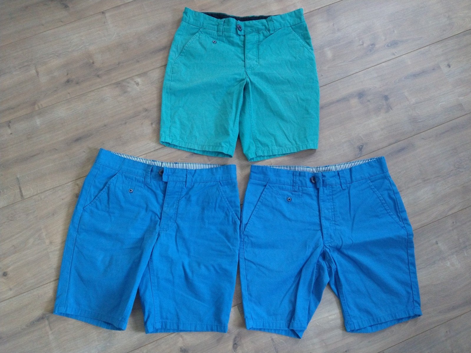 3 korte broeken, maat XS, Blauw, Ophalen of Verzenden, Zo goed als nieuw, Soho