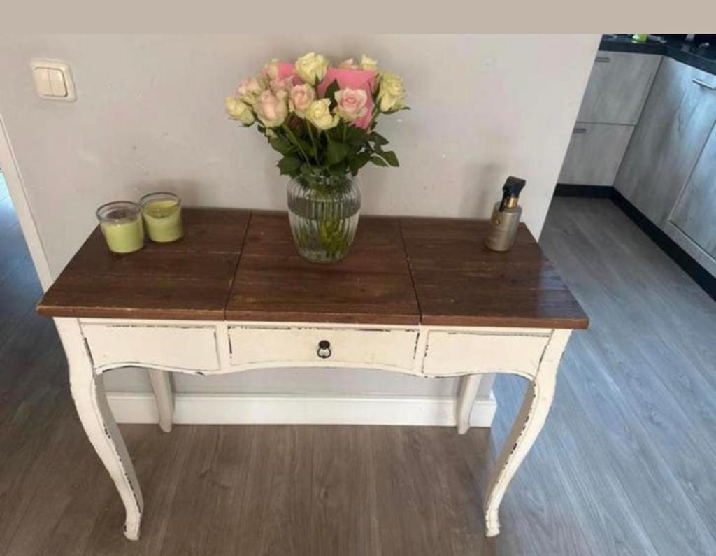 Side table/ kaptafel/  landelijk / Riverdale, Huis en Inrichting, 100 tot 150 cm, Ophalen of Verzenden, Zo goed als nieuw, 25 tot 50 cm