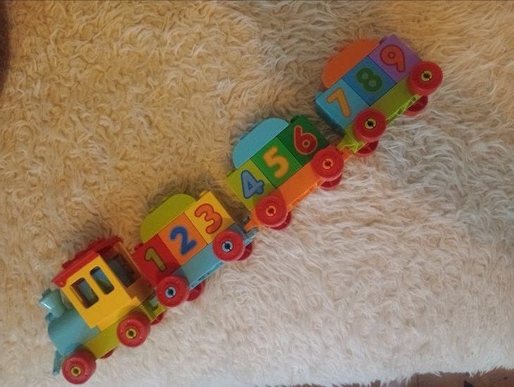 Duplo cijfertrein voor kinderen, nieuwstaat, Ophalen of Verzenden, Gebruikt, Overige merken