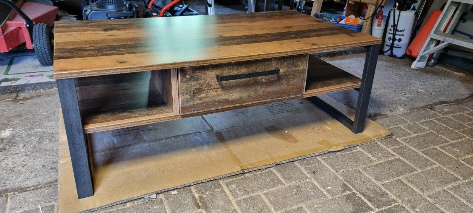 Salontafel tafel houtlook, Ophalen, 25 tot 50 cm, 50 tot 100 cm, Minder dan 100 cm