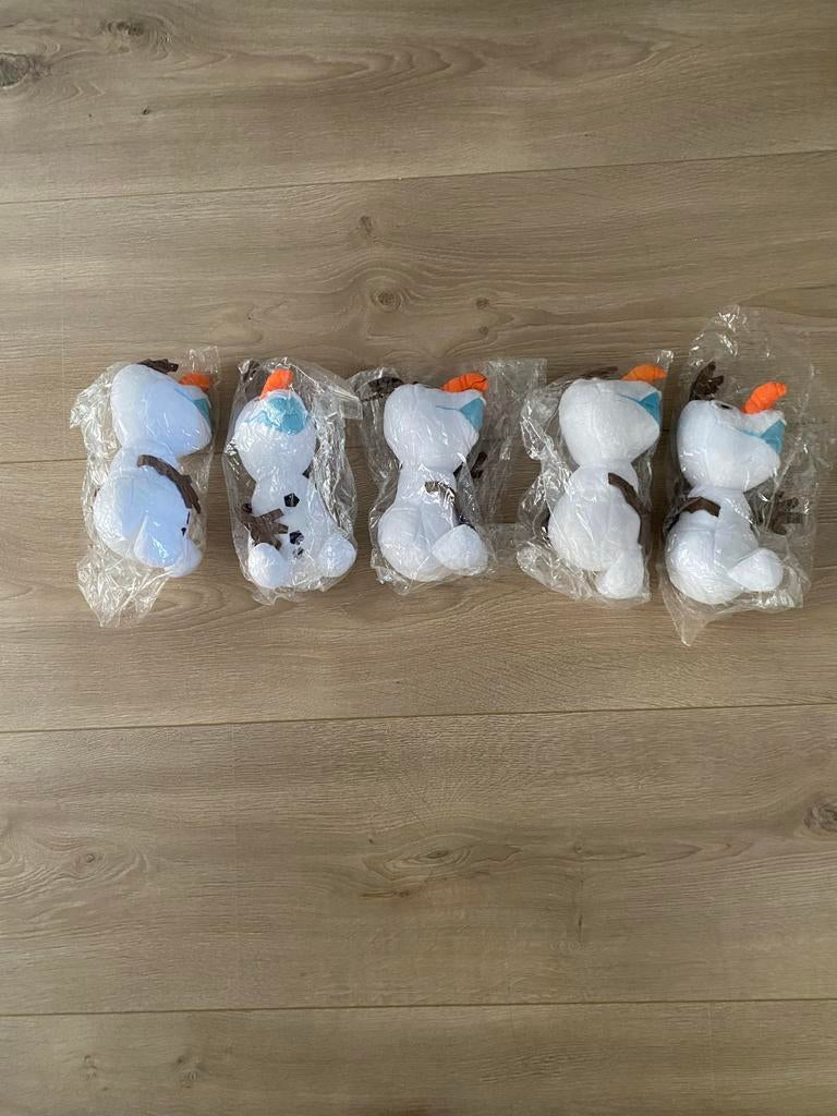 Set van 5 Nieuwe Disney Frozen Olaf Knuffels - 15 cm, Disney, Overige typen, Nieuw, Ophalen of Verzenden