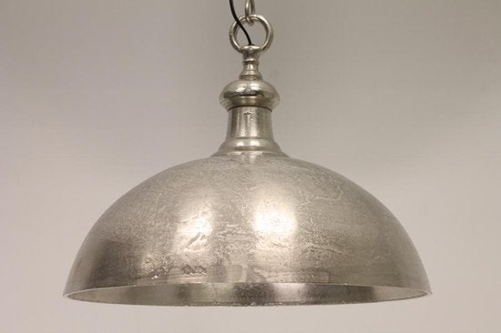 Hanglampen/ eettafel lampen raw nikkel 50cm breed, Ophalen of Verzenden, Zo goed als nieuw