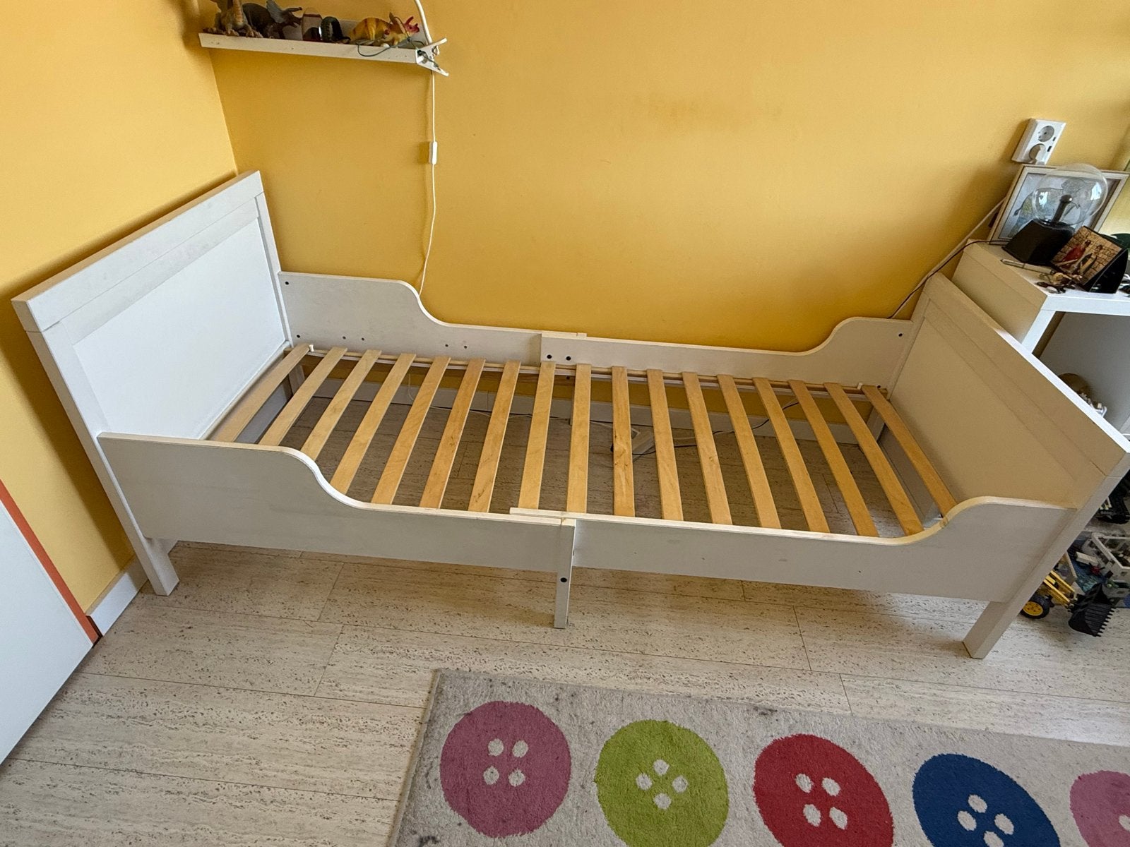 Ikea SUNDVIK Uitschuifbaar kinderbed (matras optioneel), Ophalen, Gebruikt, 70 tot 85 cm, Lattenbodem