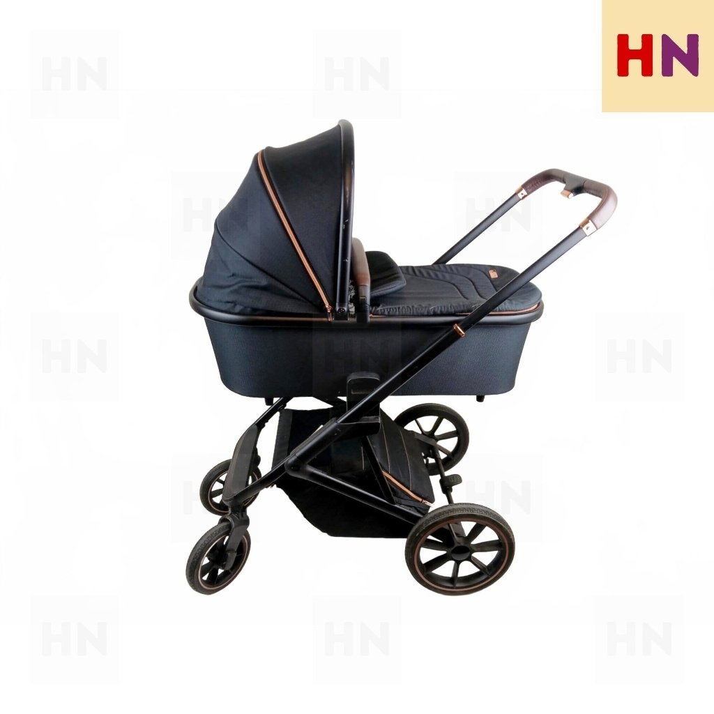 Luxe Qute Q-Sance Kinderwagen 2-in-1, Kinderen en Baby's, Kinderwagens en Combinaties, Verstelbare duwstang, Zo goed als nieuw
