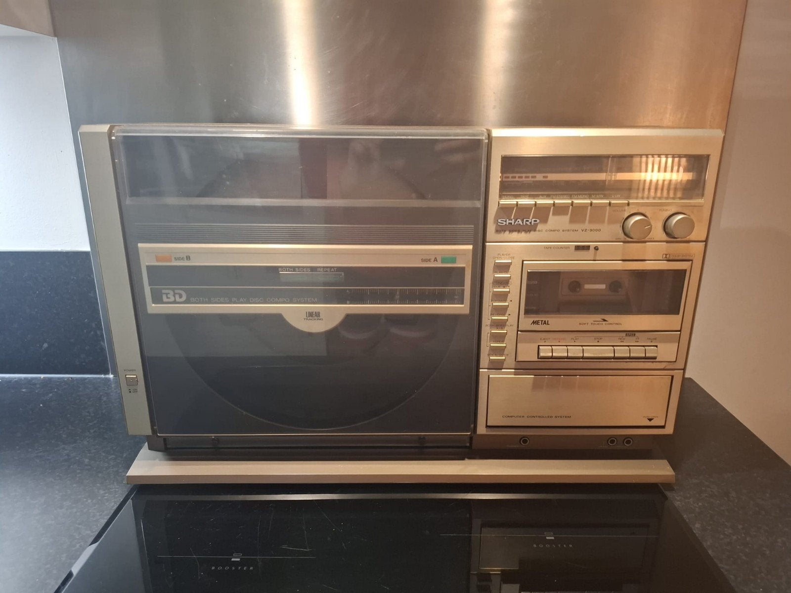 SHARP LINEAIRE BSLT PLATENSPELER CASSETTEDECK VINTAGE WERKEN, Overige merken, Pitch-regelaar, Refurbished, Ophalen of Verzenden