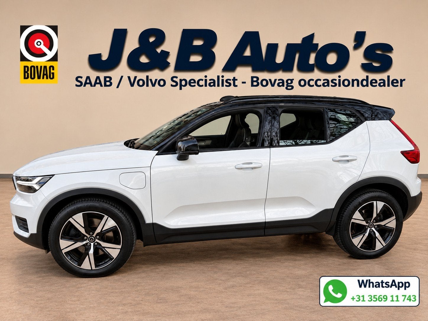Volvo XC40 1.5 T4 Recharge R-Design Panorama dak Onderhoudsb, Wit, Bedrijf, Hybride Elektrisch/Benzine, 3 cilinders
