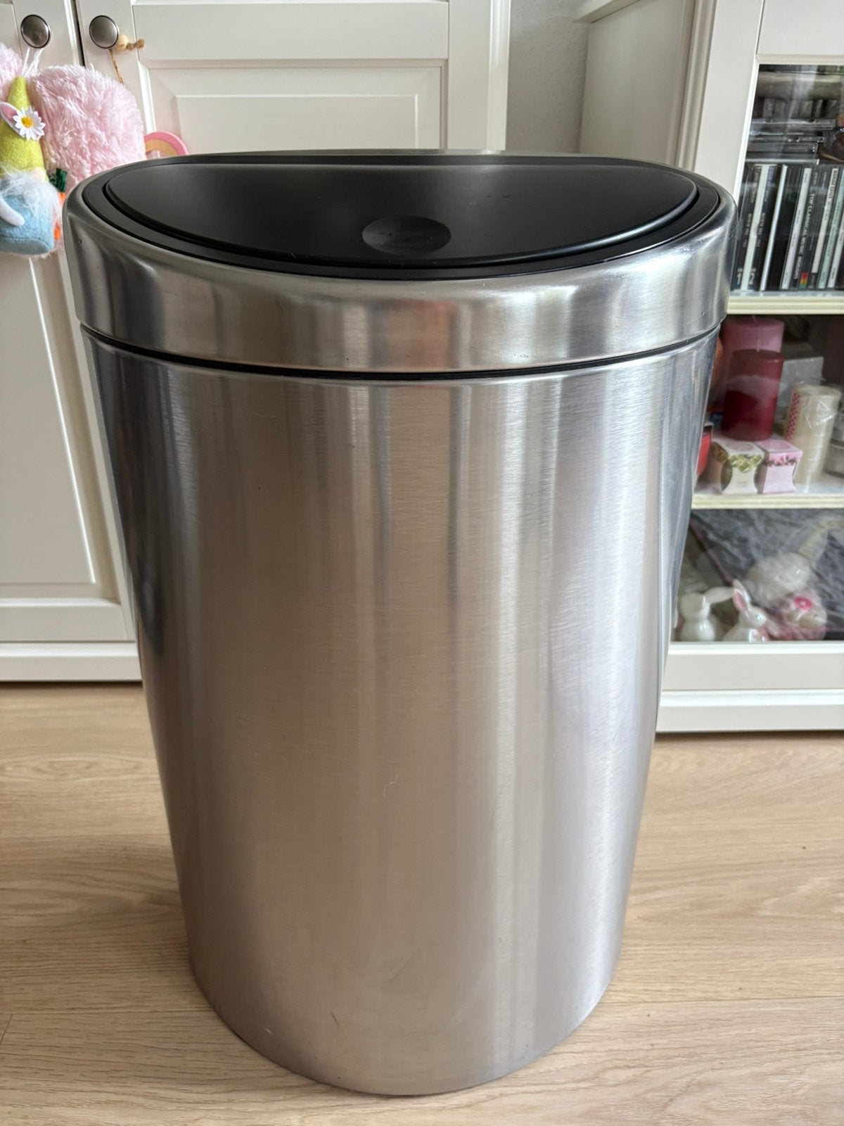 Brabantia touchbin afvalbak rvs, Ophalen, 50 – 75, Gebruikt, 40 liter of meer
