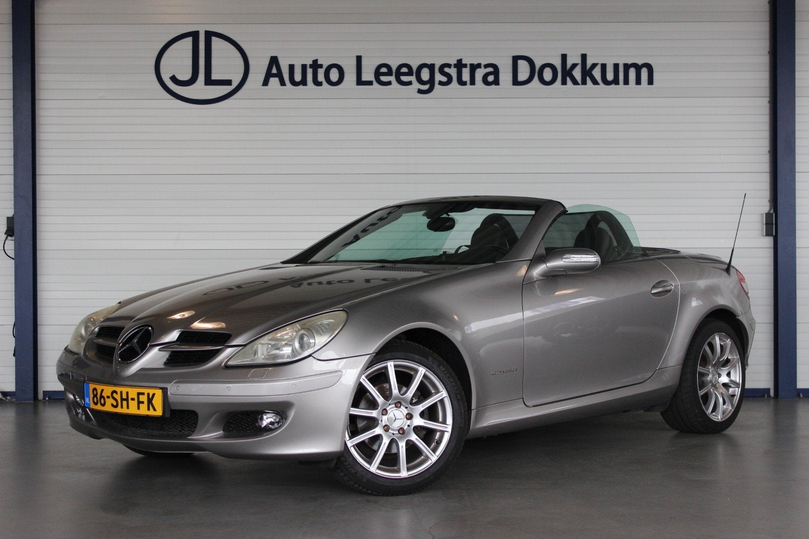 Mercedes-Benz SLK 200 Kompressor Airscarf | Leer | Bluetooth, Automaat, Achterwielaandrijving, Gebruikt, 4 cilinders