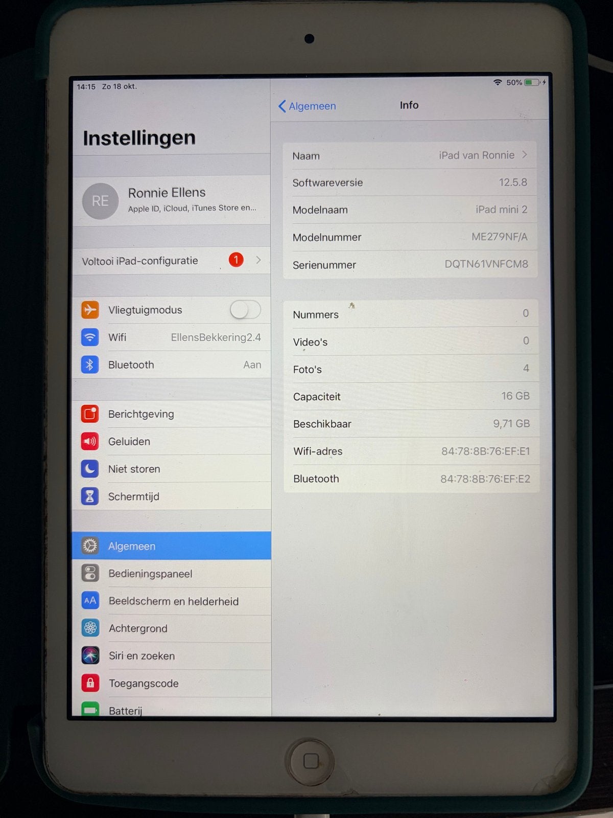 iPad mini 2 met hoesje, Computers en Software, Gebruikt, Ophalen of Verzenden, 7 inch of minder, 16 GB