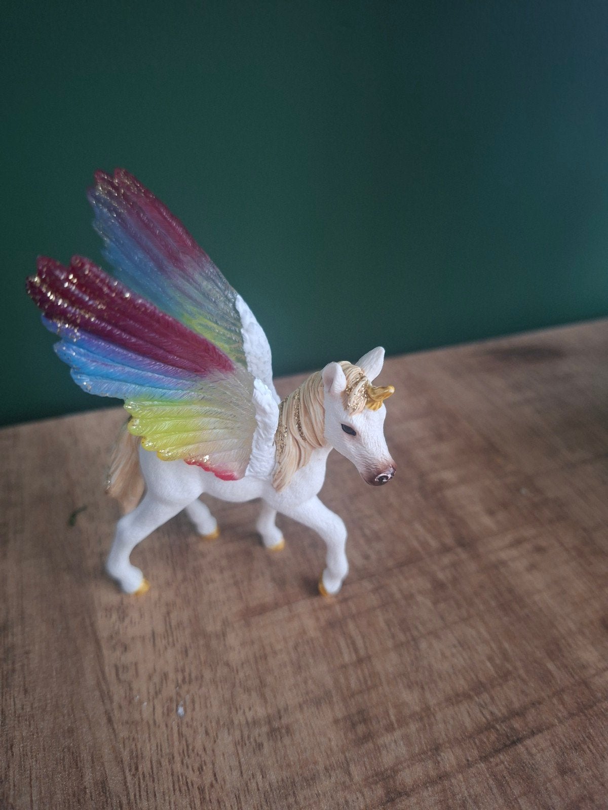 Schleich Eenhoorn met Regenboogvleugels, Ophalen of Verzenden, Zo goed als nieuw