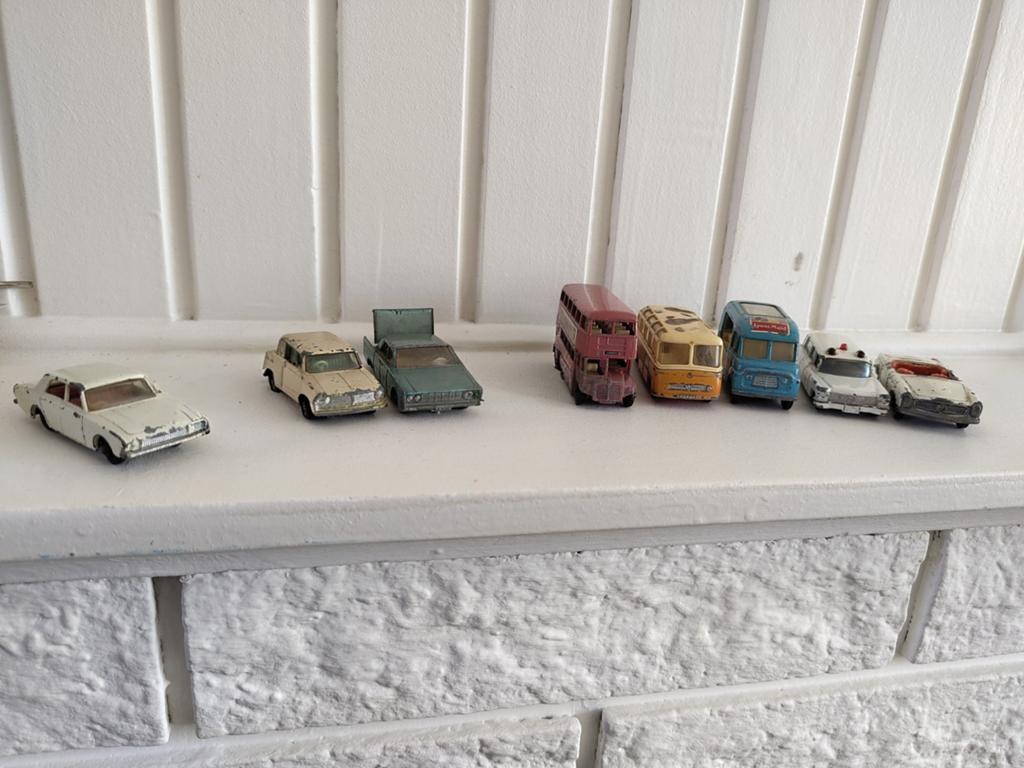 8 antieke matchbox autootjes by Lesney 1:64 1:87, Ophalen of Verzenden, Gebruikt, Auto