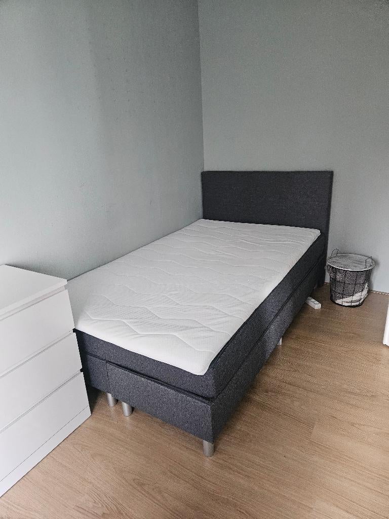 Twijfelaar bed Leen Bakker, Huis en Inrichting, Slaapkamer | Bedden, Ophalen, Zo goed als nieuw, Twijfelaar, 120 cm