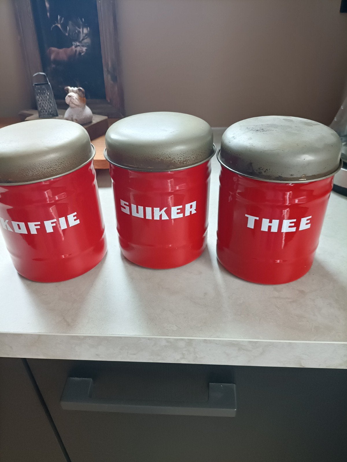 Koffie en suiker en thee bussen, Ophalen of Verzenden