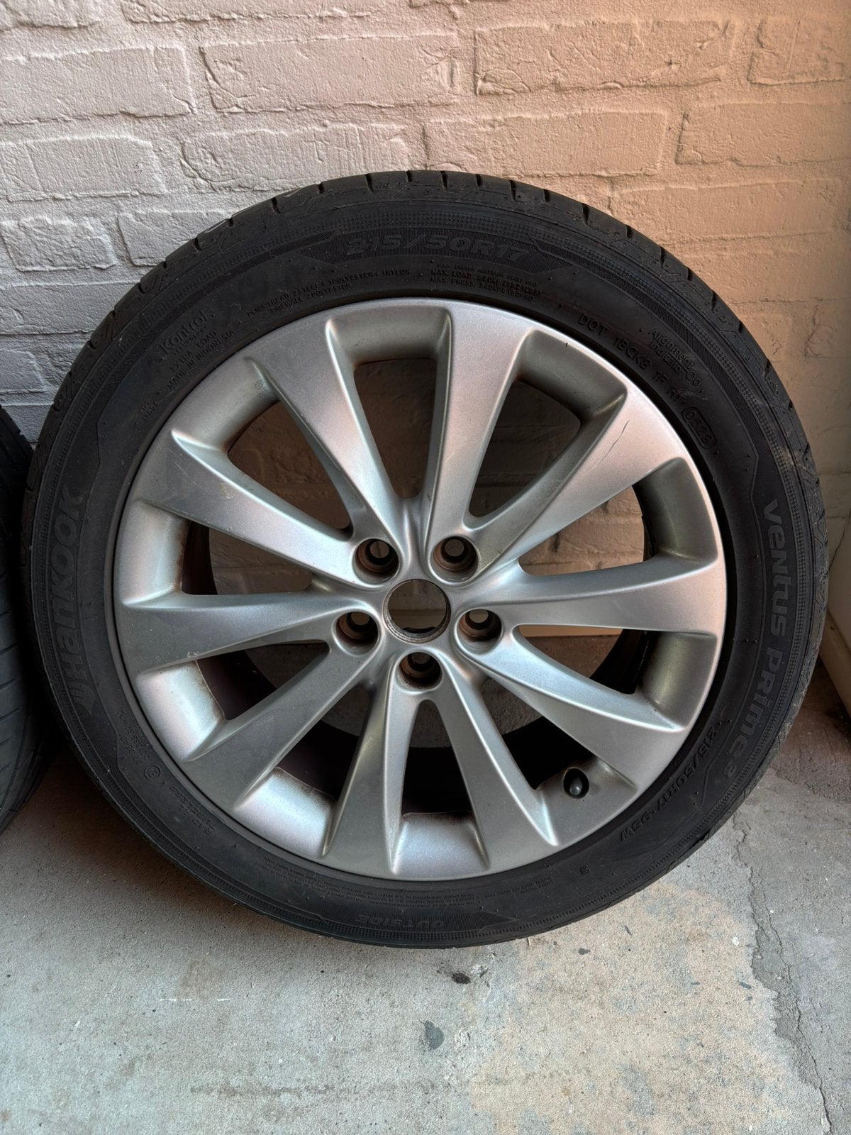 Hankook autobanden op17inch velgen, Ophalen, Banden en Velgen, 17 inch, Personenwagen