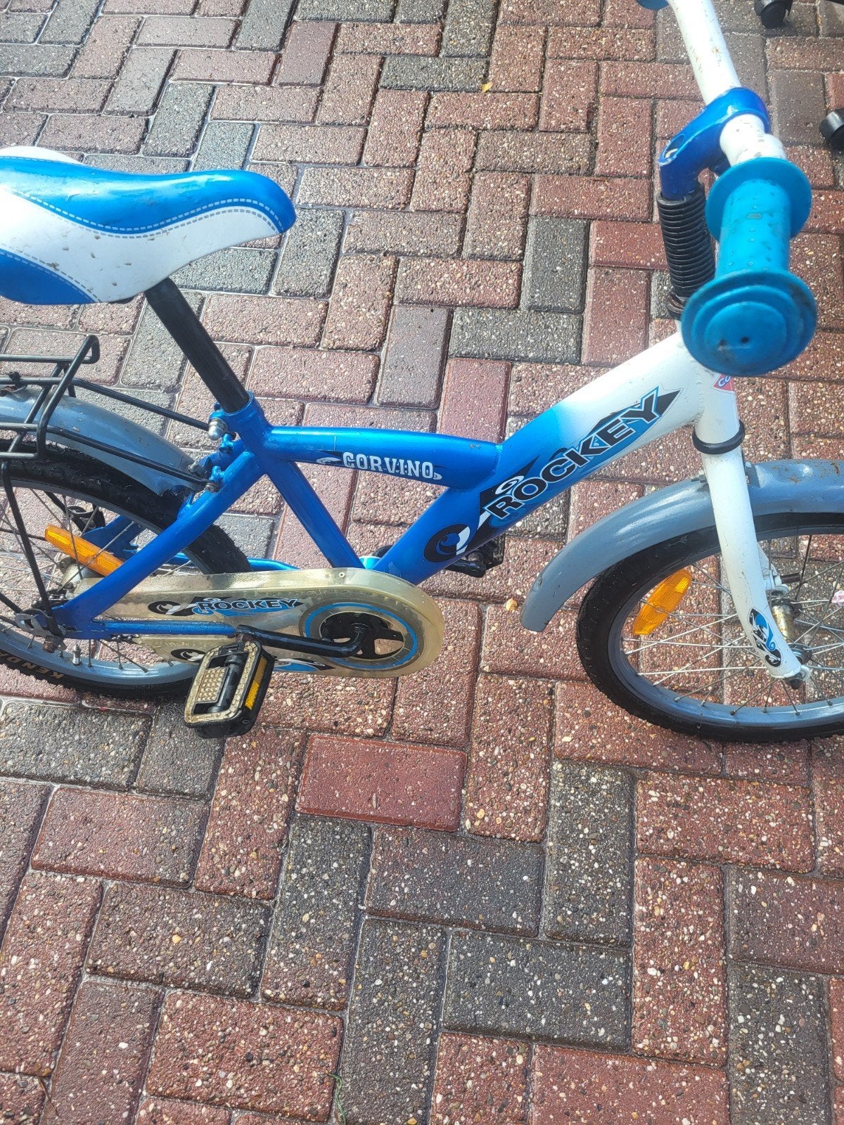 Blauwe kinderfiets Rocket Corvino 16 inch, Terugtraprem, Ophalen of Verzenden, Rocket Corvino, 16 tot 20 inch