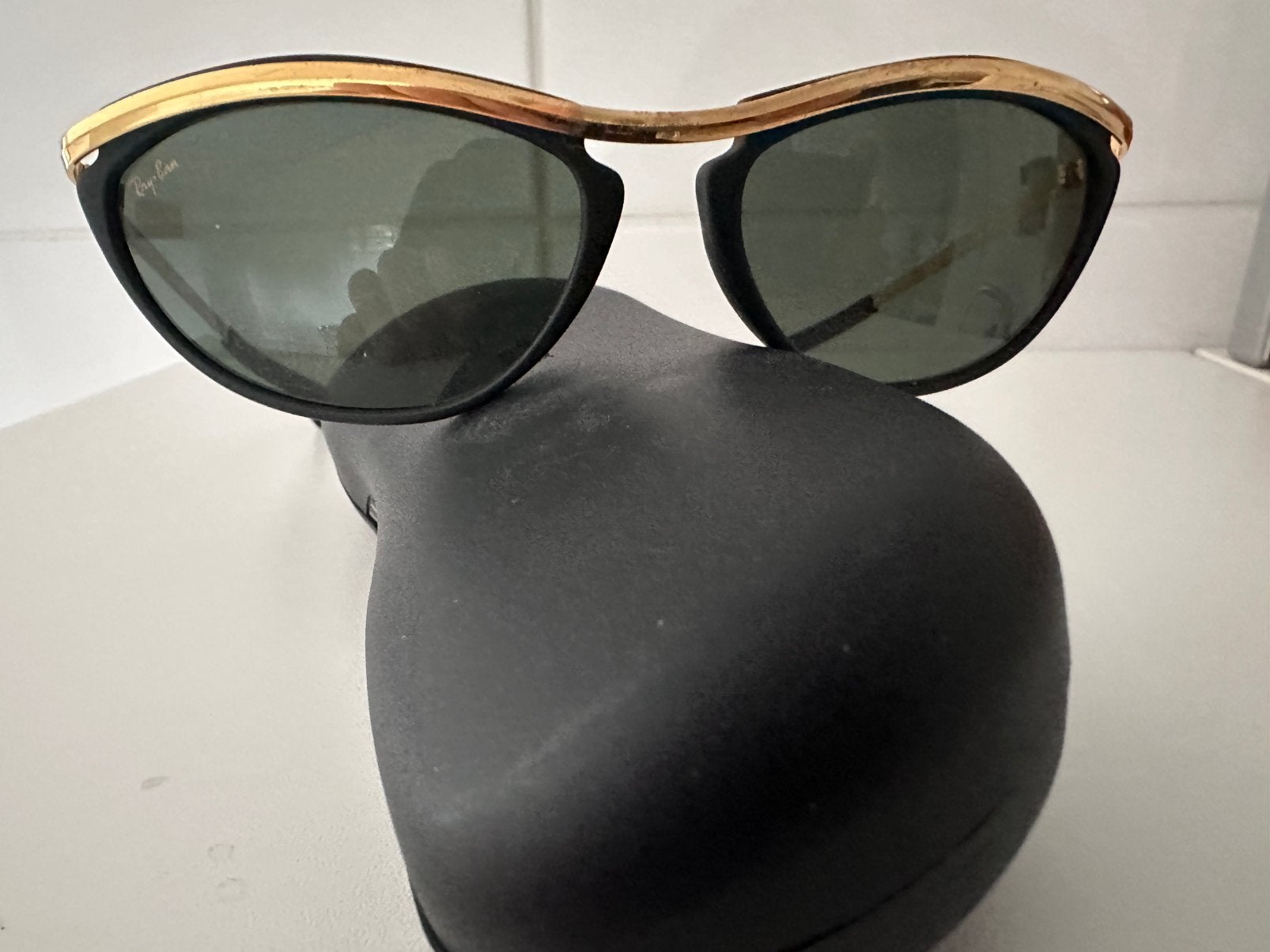 Ray Ban Olympian zonnebril, Ophalen of Verzenden, Zo goed als nieuw, Zwart, Ray-Ban