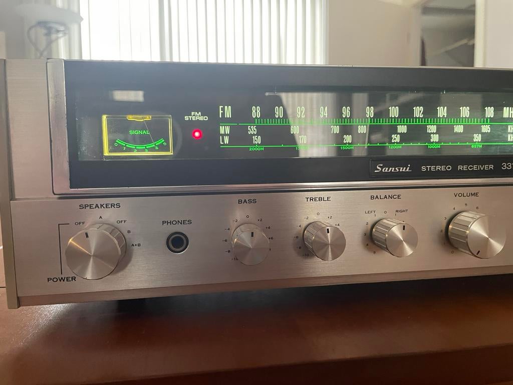 Sansui 331 receiver, Overige merken, Gebruikt, Ophalen of Verzenden, Minder dan 60 watt