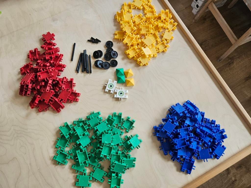 Grote set Clicks bouwblokken met wielen en instructies, Ophalen of Verzenden, Gebruikt, Overige merken