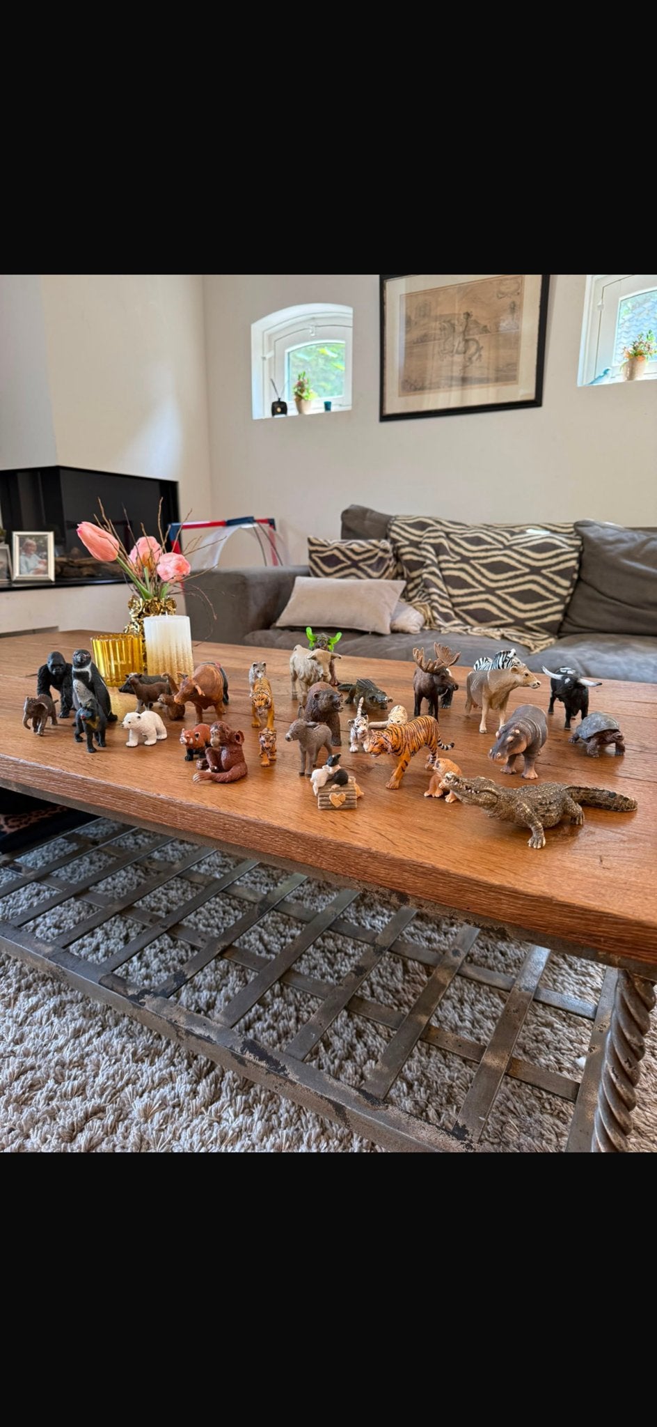Circa 30 Schleich Dieren - Diverse Collectie, Ophalen, Gebruikt