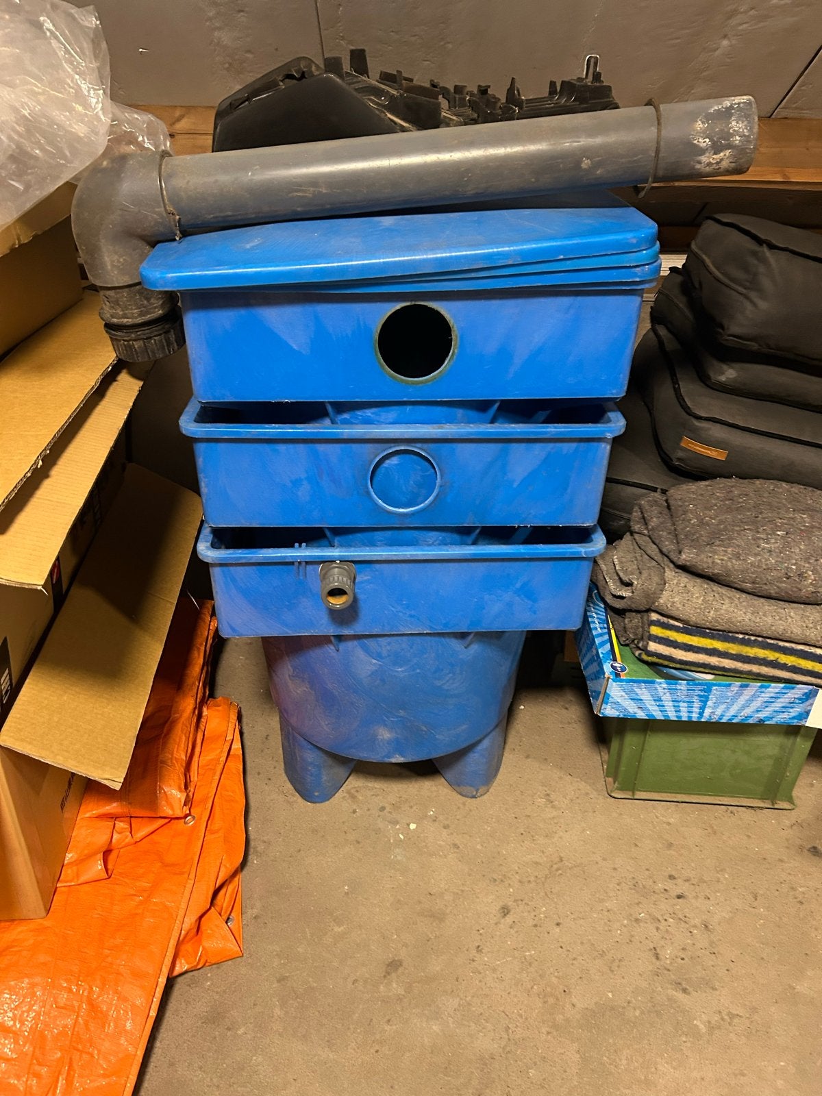 3-kamer filter voor vijver of waterzuivering, Ophalen, Gebruikt